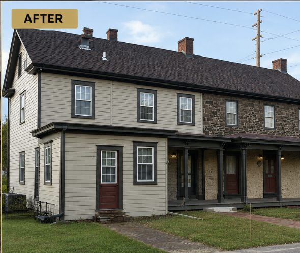 Exterior Finished Farmhouse
